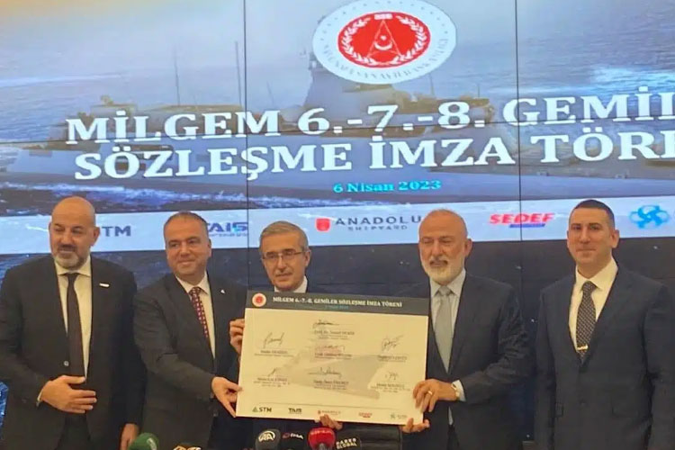 newsatseacom's tweet image. 3 I-Class frigates on the way

Turkish Defence Agency signed contract with STM &amp;amp; TAIS partnership for 3 I-Class frigates.

newsatsea.com/navy/3-i-class…

#Iclass #Istanbulclass #overflow #signingceremony #SSB #STM #TAISShipyards #TheTurkishDefenceAgency

@tcsavunma 
@STMDefence