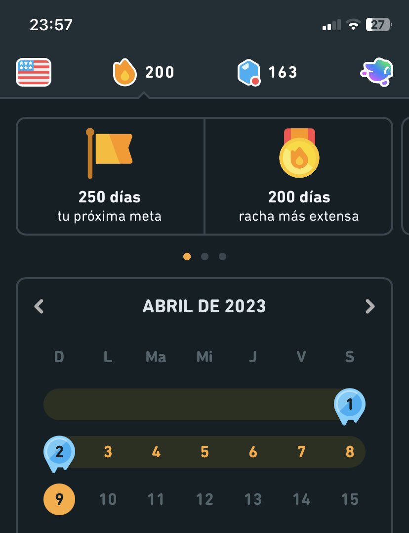 HumbertMLL's tweet photo. Tío @duolingoespanol la app anda fallando desde hace días :(
Me borra la racha, pide gemas, aunque si hago las lecciones. https://t.co/k5T7O7C83A