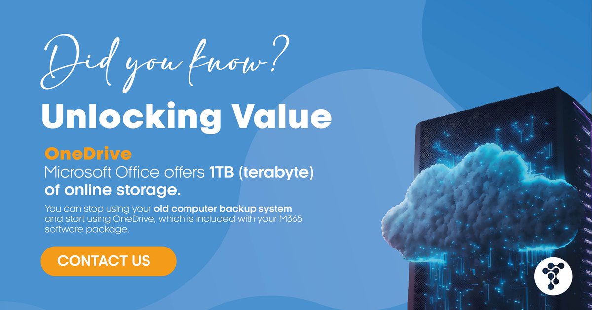 terrifictechzw's tweet photo. With OneDrive, you can store all your important documents, photos, videos, and other files securely in the cloud.

Contact us:
info@terrifictech.co.zw
https://t.co/2SPdDSKN3g

#TerrificTech  #MicrosoftPartners #CloudSecurity #SoftwareUpgrade #CloudStorage#Microsoft365 https://t.co/BbKtwkIJzN