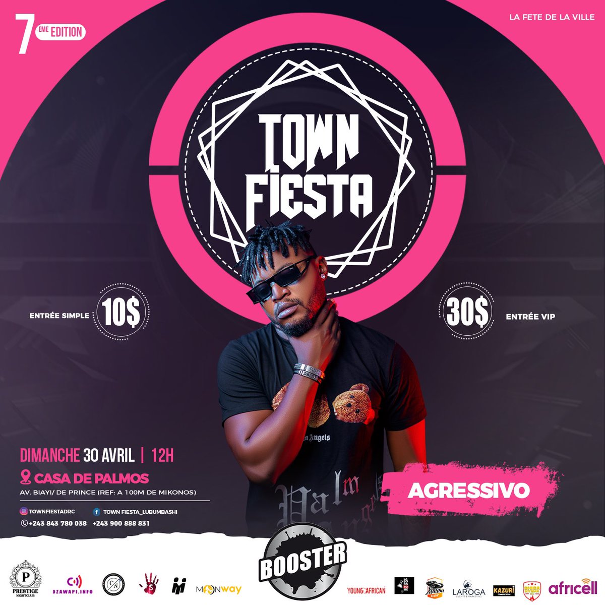 fiesta_town's tweet photo. ⚠️⚠️⚠️ Le rendez-vous est pris pour ce Dimanche 30 AVRIL  à l'espace CASA DE PALMOS a partir de 12h pour l'édition 2k23. [AGRESSIVO NYANDORO] vous donne rendez-vous à TOWN FIESTA 7ÈME ÉDITION 👊👊👊 https://t.co/r622ioBtTy