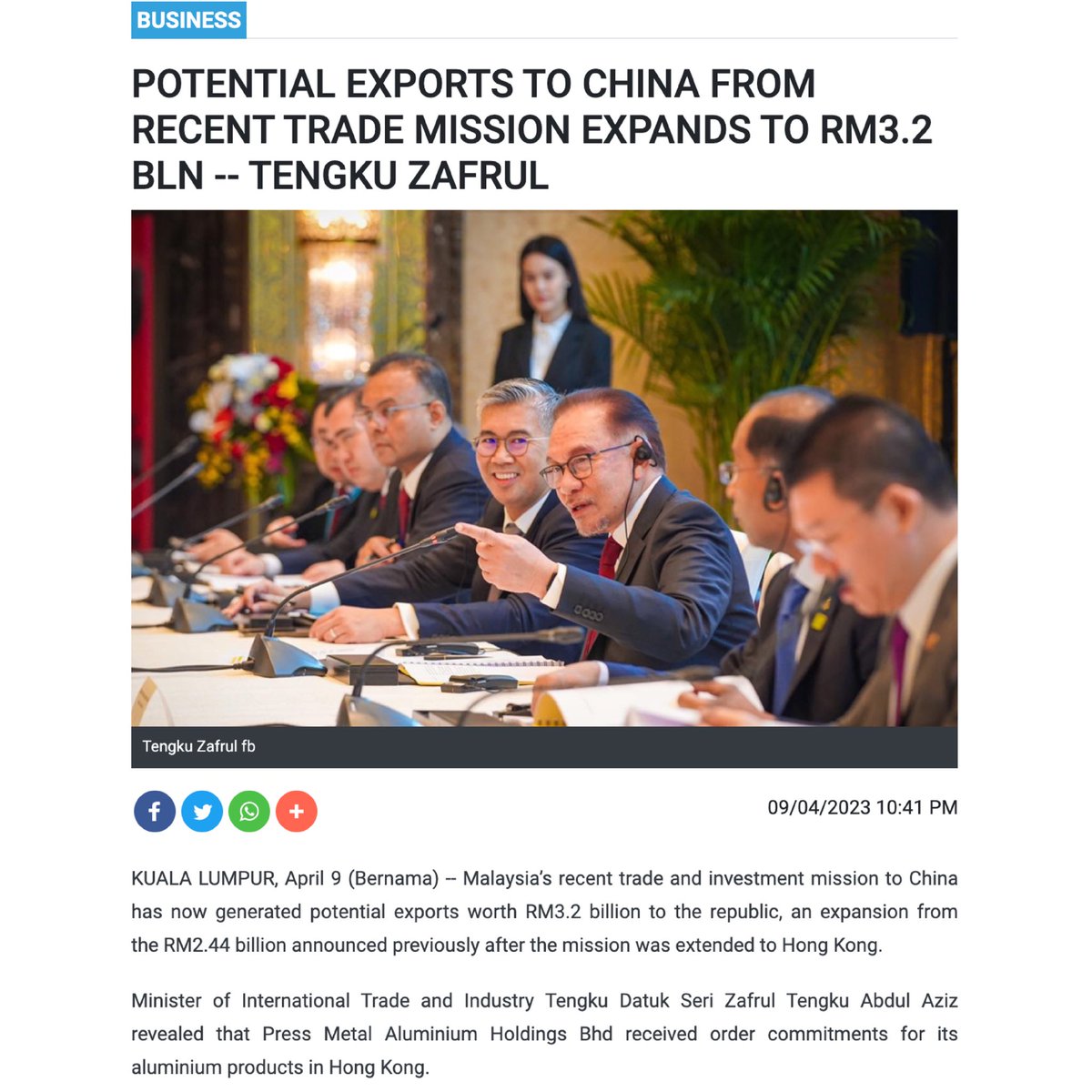 MATRADE On Twitter RT tzafrul aziz Press Metal Has Secured An 