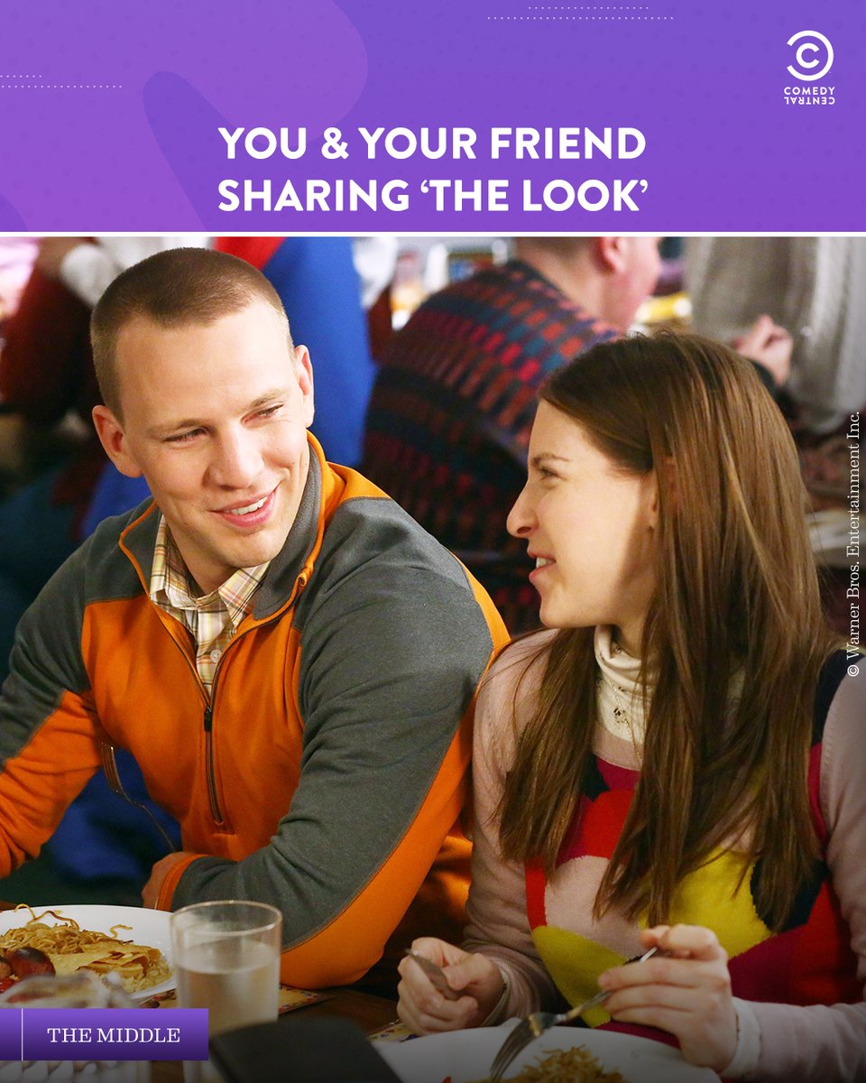 ComedyCentralIn's tweet photo. And then we end up bursting out in laughter ๐
Tag your friend in the comments now!
Watch #TheMiddle Mon-Fri at 8 PM only on #ComedyCentralIndia.
#ComedyCentral #FamilyDrama #Comedy #Drama #TVShow #Series #Sitcom #Funny #TheMiddleShow #Sue #Friend #FriendMeme #SueHeck #Sitcom https://t.co/05NfUpQp0x