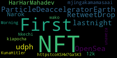infokalyptisch's tweet photo. Trending in my timeline now: #NFT (2) #First (1) #ParticleDeacceleratorEarth (1) #udph (1) #RetweetDrop (1) #OpenSea (1) #lastnight (1) #HarHarMahadev (1) https://t.co/eAUuv7ILoi