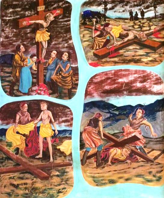 distantfrontier's tweet photo. #mondsythoughts
These photos are from the Mary Mother of God Catholic Church in Kalimpong, #WestBengal. The murals in this church depict Christ as the Buddha. 
 #travelwithDF #travelinspiration  #knowledgefactory #travelwisdom https://t.co/MV41sSE6cf