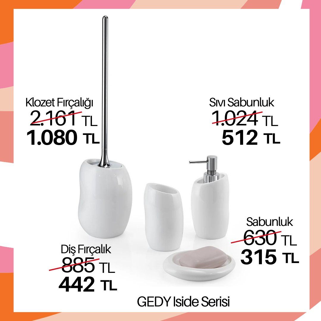 ArmaSeramik's tweet photo. 3 Nisan-2 Haziran 2023 tarihleri arasında geçerli olacak Bahar Kampanyası ithal banyo aksesuarlarında Sonia, GEDY, SANCO, brabantia ve OMG'nin bazı serilerinde geçerlidir.Daha detaylı bilgi için mağazalarımızı arayabilirsiniz.
#armaseramik #sıvısabunluk #sabunluk #duşrafı https://t.co/g846eF7f1f