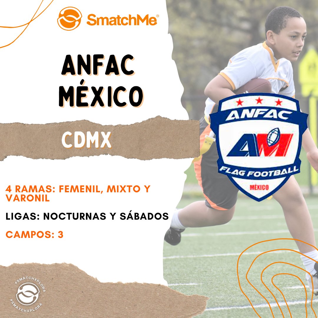 SmatchMe's tweet image. 🏈 Si eres de los que no pueden esperar por el arranque de la temporada de futbol americano,  el #tochito es de los deportes más practicados en México.

Descarga la app de #SmatchMe (smatchme.app) y encuentra a tu SmatchBuddy ideal para ir a jugar tochito 🫶🏼
