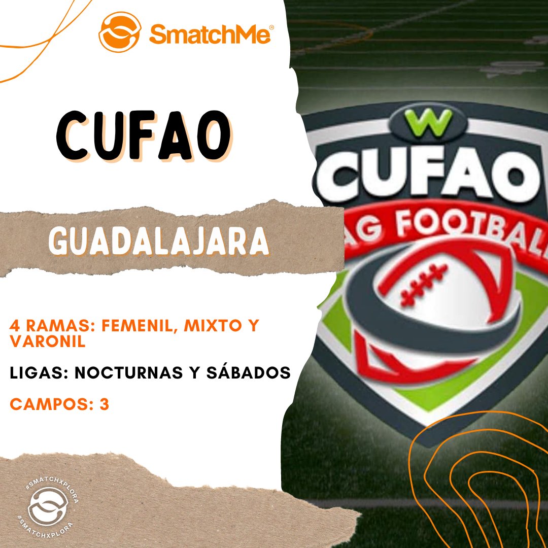 SmatchMe's tweet image. 🏈 Si eres de los que no pueden esperar por el arranque de la temporada de futbol americano,  el #tochito es de los deportes más practicados en México.

Descarga la app de #SmatchMe (smatchme.app) y encuentra a tu SmatchBuddy ideal para ir a jugar tochito 🫶🏼