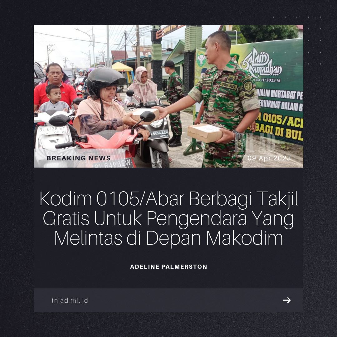 Hikmatul_mla's tweet photo. untuk hal ini Dandim berpesan Memberi tidak akan mengurangi rezeki namun sebaliknya justru akan menambah rezeki.

@Ngopibareng_DAR

Angkatan Darat Di Hati Rakyat
Kasad Dudung Abdurachman https://t.co/QNkFLsm941