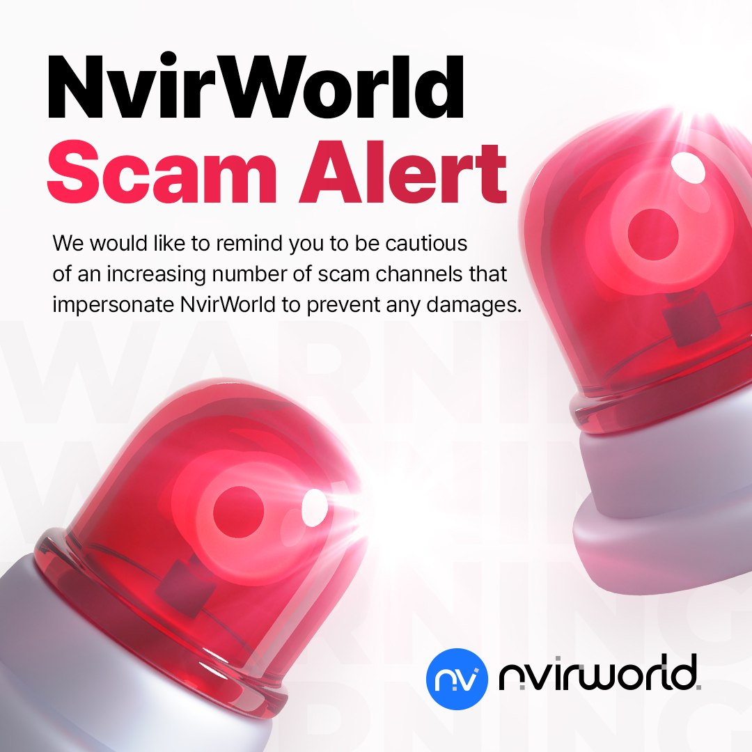 NvirWorld's tweet photo. ‼️ #NvirWorld Scam Alert ‼️

Channels not listed in official NvirWorld linktree are not official channels.

📌 NvirWorld official SNS Linktree
https://t.co/eZKKSUFj4Z

📌 NvirWorld official inquiry email address
- Global: nvirworld.global@gmail.com
- Korea: nvirworld.kr@gmail.com https://t.co/oNYAwnEcoL