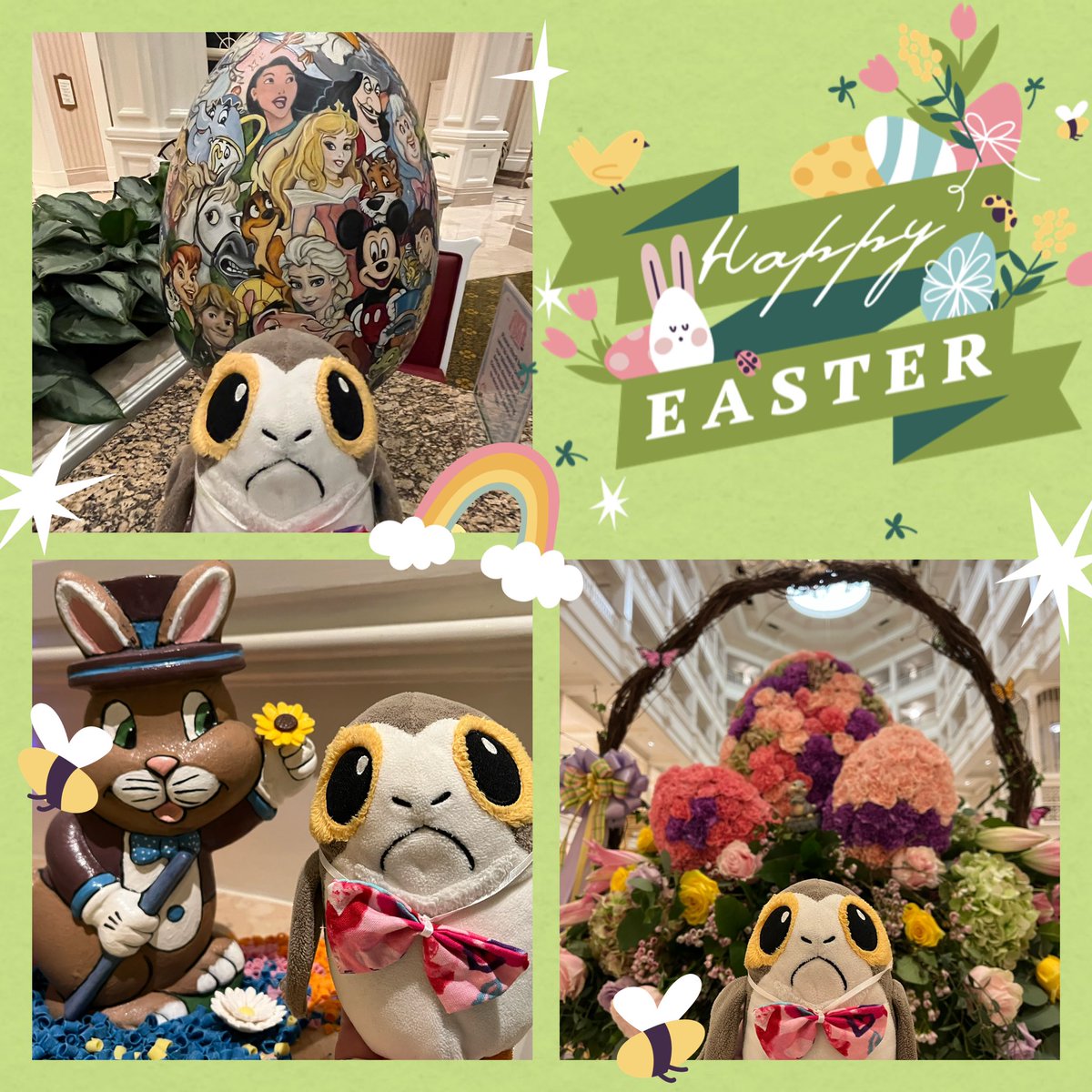 ParadisePorg's tweet photo. Hope everyone had a wonderful Easter and the Easter Porg brought you some goodies! 🐰🐣 #porg #porgs #porglife #easter #wdw #disney https://t.co/wnhwC8fh39