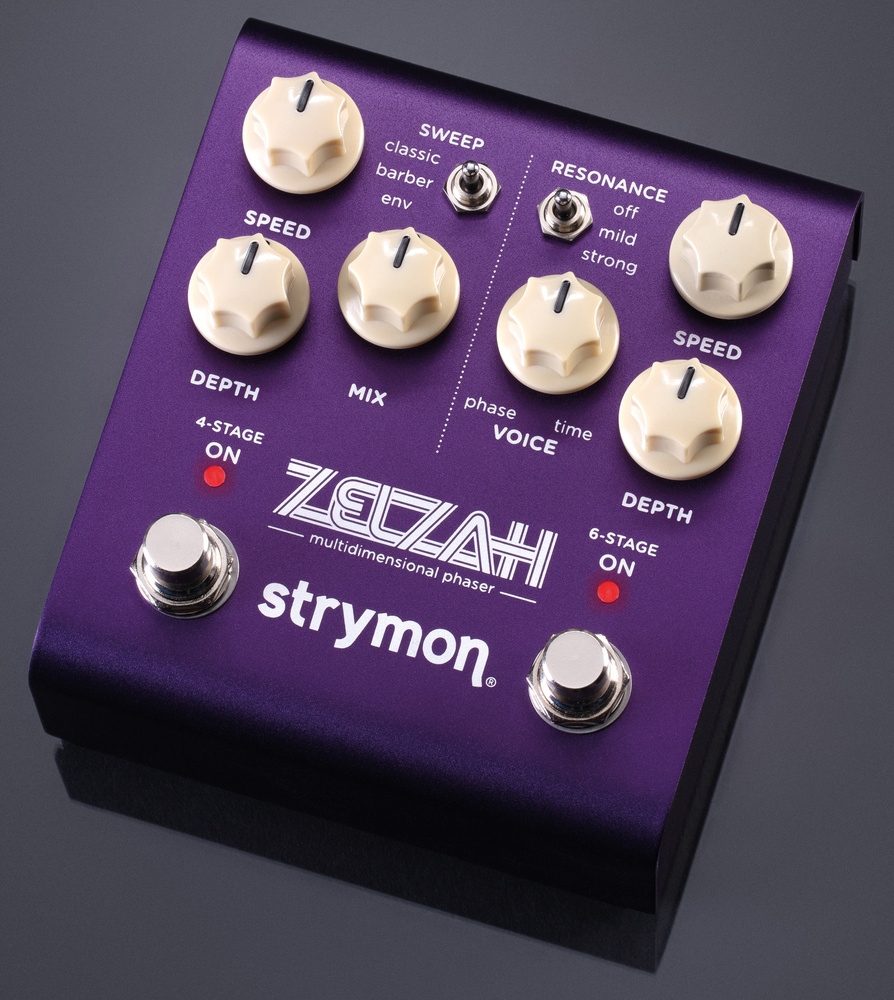 soundonsoundmag's tweet image. The Zelzah from @strymon is described as a ‘multidimensional phaser’, and at its heart are two separate phasers, one with six stages and the other with four.

sosm.ag/Zelzah

#dailysospost #Strymon #phaser #modulation #pedal #pedals #sound #recording