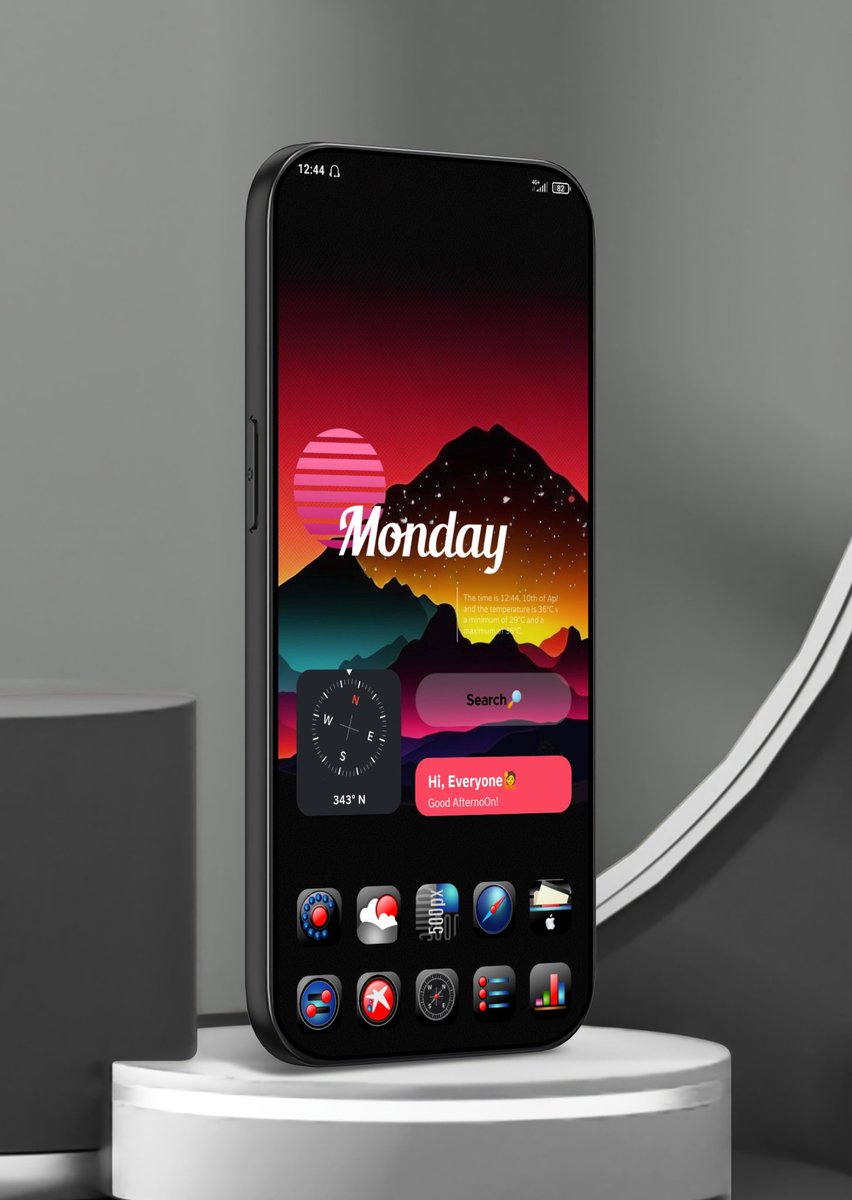 MyLoveJewels's tweet photo. 🌈Good AfternoOn!🙋
🔥Jailbreak Theme #iOnyX Icon by Me.
🔥Any Screen Wall by @AndroidTools3
🔥Titan #Widget
🔥App @SmartLauncher
🔥Template @nalankang1
#MyIconPacks #wallpaper #Andriod #iPhone #iOS16 #wallpaper #ios14homescreen #PlayStore #Desktops #wallpaperhd #kwgt https://t.co/kWK7q6oWbB