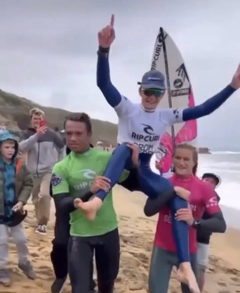 Perranporth Lukas Skinner just won the <a href="/ripcurl/">Rip Curl</a> World Grom Search title. He’s the first 🇬🇧 junior to win the prestigious title! 🔥 🔥 🏆 👏