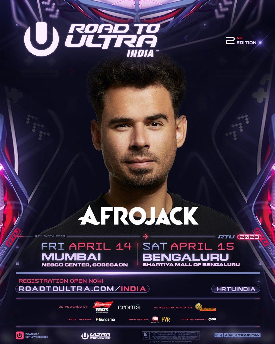 YES! Prepare yourself for the most amazing set  
<a href="/afrojack/">AFROJACK</a>  is ready to take over #RTUIndia 
April 14th - #Mumbai
April 15th - #Bengaluru
Get your tickets NOW
Tickets - roadtoultra.com/india
#RTUIndia