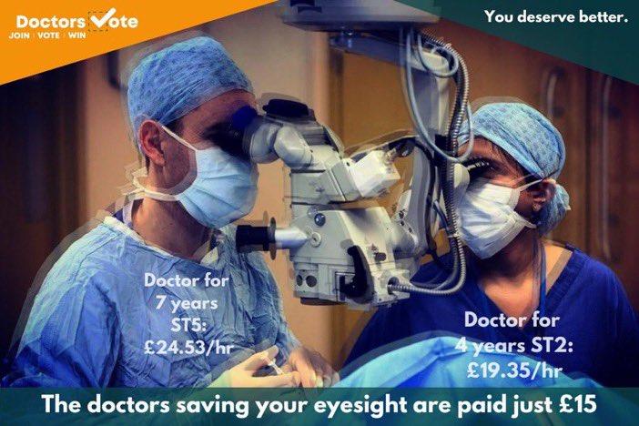 r1chardf1tzg3r1's tweet photo. #JuniorDoctorsStrike 

Asking for between £5-10 / hour more for 24/7 skill 

If @SteveBarclay Drives Them From #NHS , Are You Ok With Paying for a #Private #Cataract Operation ? 

@RishiSunak @ConHome 

@wesstreeting @RNIB @WhichUK 
@BBCNews @itvnews @SkyNews @Telegraph @LBCNews https://t.co/VDXFOQbyrB