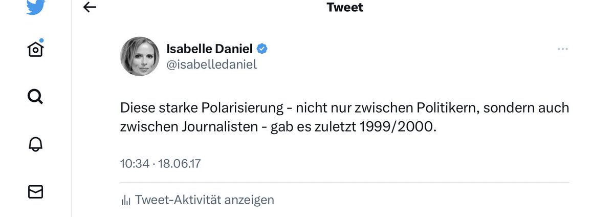 isabelledaniel's tweet image. Ein Tweet aus 2016, einer aus 2017. #polarisierung Und jetzt ist es wieder so weit. Auch Journalisten haben Meinungen, aber ich bin halt auch der Meinung, dass es nicht unsere Aufgabe sein kann „Team XX“ zu sein. Ich heule jedenfalls nicht gerne mit den Wölfen. Sorry, not sorry