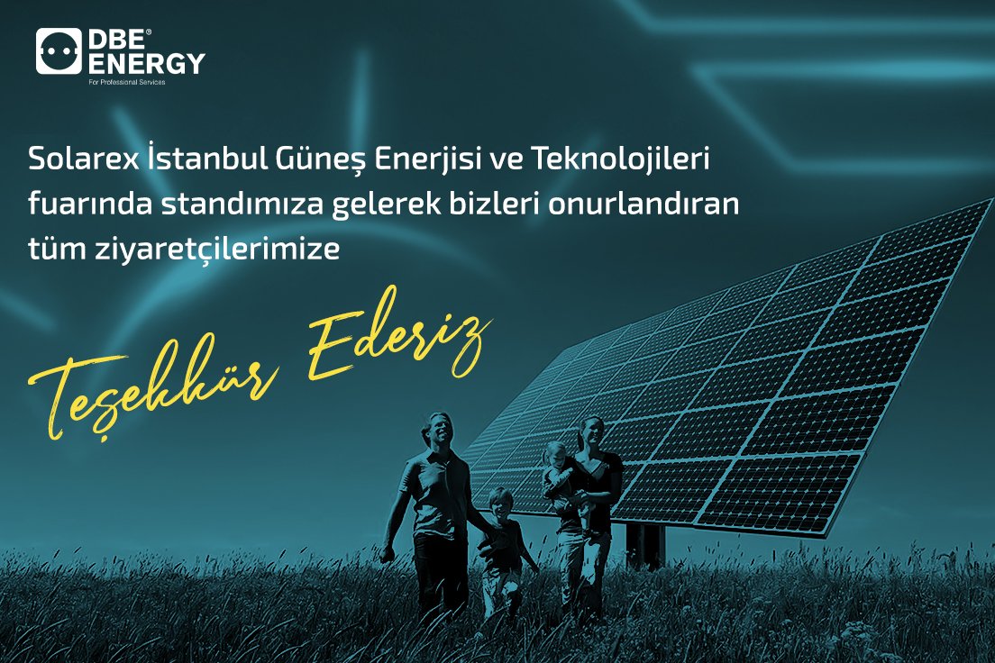DbeEnergy's tweet photo. Solarex İstanbul Güneş Enerjisi ve Teknolojileri fuarında standımıza gelerek bizleri onurlandıran tüm ziyaretçilerimize teşekkür ederiz.
.
.
#solarenergy
#güneşenerjisi
#solartechnologies
#dbeenergy
#omwo
#omwotechnologies
#renewableenergy
#yenilenebilirenerji
#energytrading https://t.co/SyvPsCvQKM