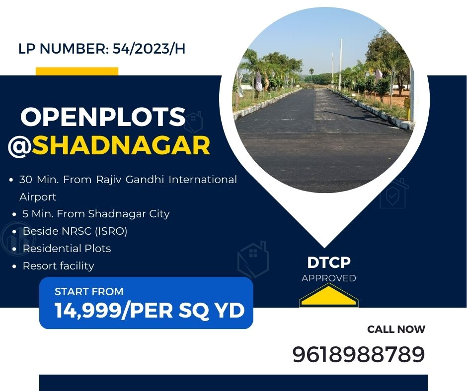 Aduri_Satya's tweet image. Residential Open Plots in Shadnagar
with Resort facility
spot registration.
📷30 Min. From Rajiv Gandhi International Airport
Location Highlights:
WORLD CLASS AMENITIES:
CLEAR TITLE &amp;amp; SPOT REGISTRATION
For More Info:
Contact:  096189 88789
#shadnagarplots #VakeelSaab2