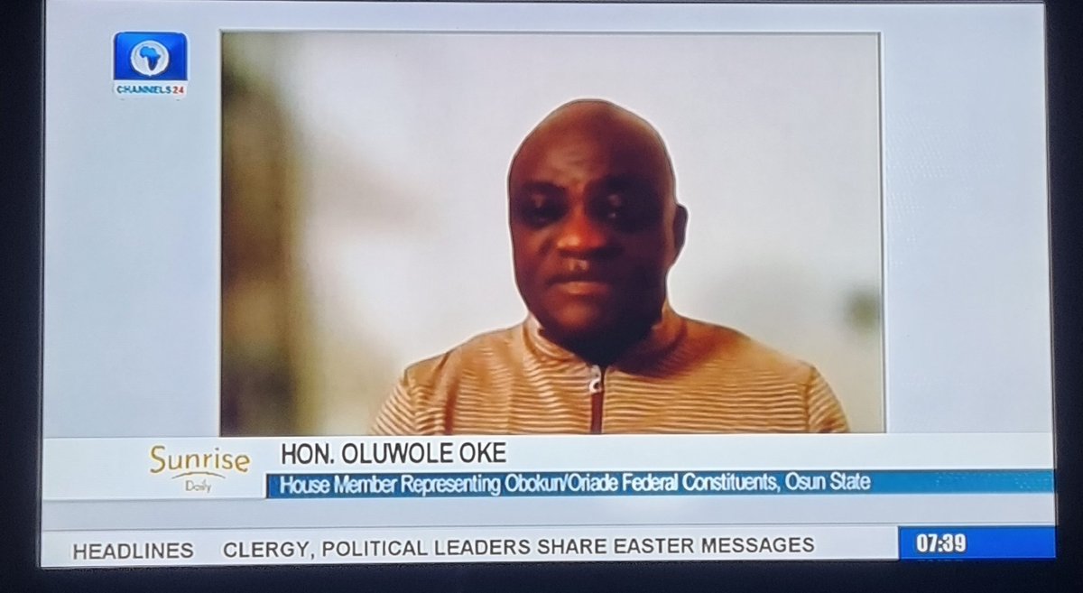 ogunso1's tweet photo. Great to see that @channelstv can reach out further than Lagos for contributors. It was refreshing to hear @MpWoleOke sharing his experience of the National Assembly on @sunrisedailynow today @adewumiadeyemii #Obokun #Esaoke #IleOlumojo https://t.co/Rn0ETCjDT0