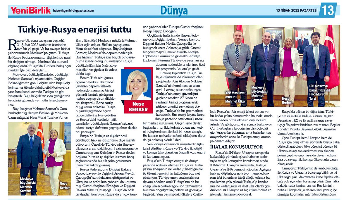 neseberbertv's tweet photo. Rusya- Ukrayna savaşının başladığı 24 Şubat 2022 tarihinin üzerinden tam bir yıl geçti. Ve bu savaşın birinci yıldönümünde Moskova’ya gittim. Türkiye ile Rusya Federasyonunun ilişkilerinden detaylar… 
ilk yazı… 

https://t.co/IcCnawVZax

@Turk_Emb_Moscow https://t.co/ZRT9ijqQLP