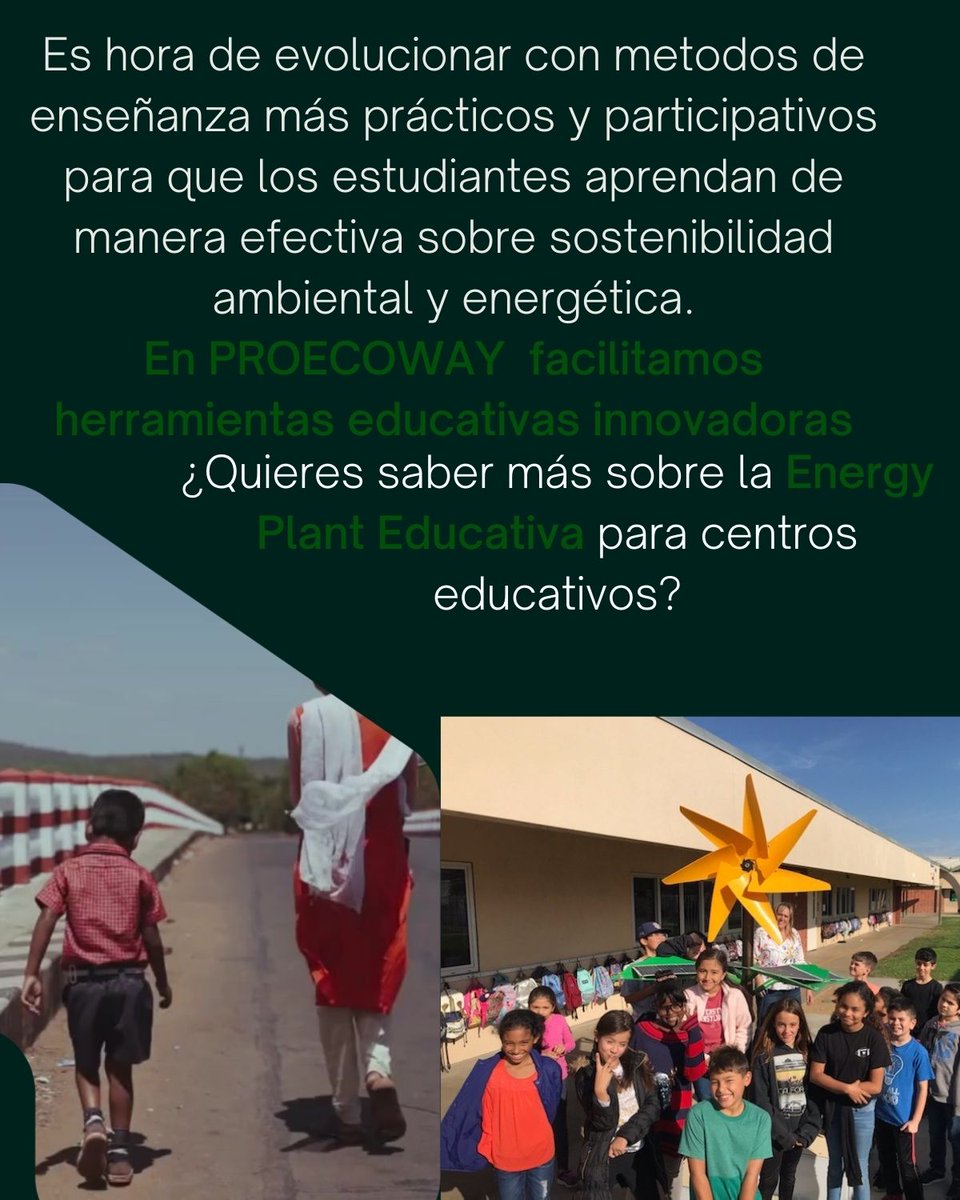 proecoway's tweet image. ¿Estamos preparando a nuestros #estudiantes para el futuro?
#educaciónambiental #colegio #primaria #secundaria #bachillerato #energiarenovable #innovación #innovacioneducativa #docentes #profesores
