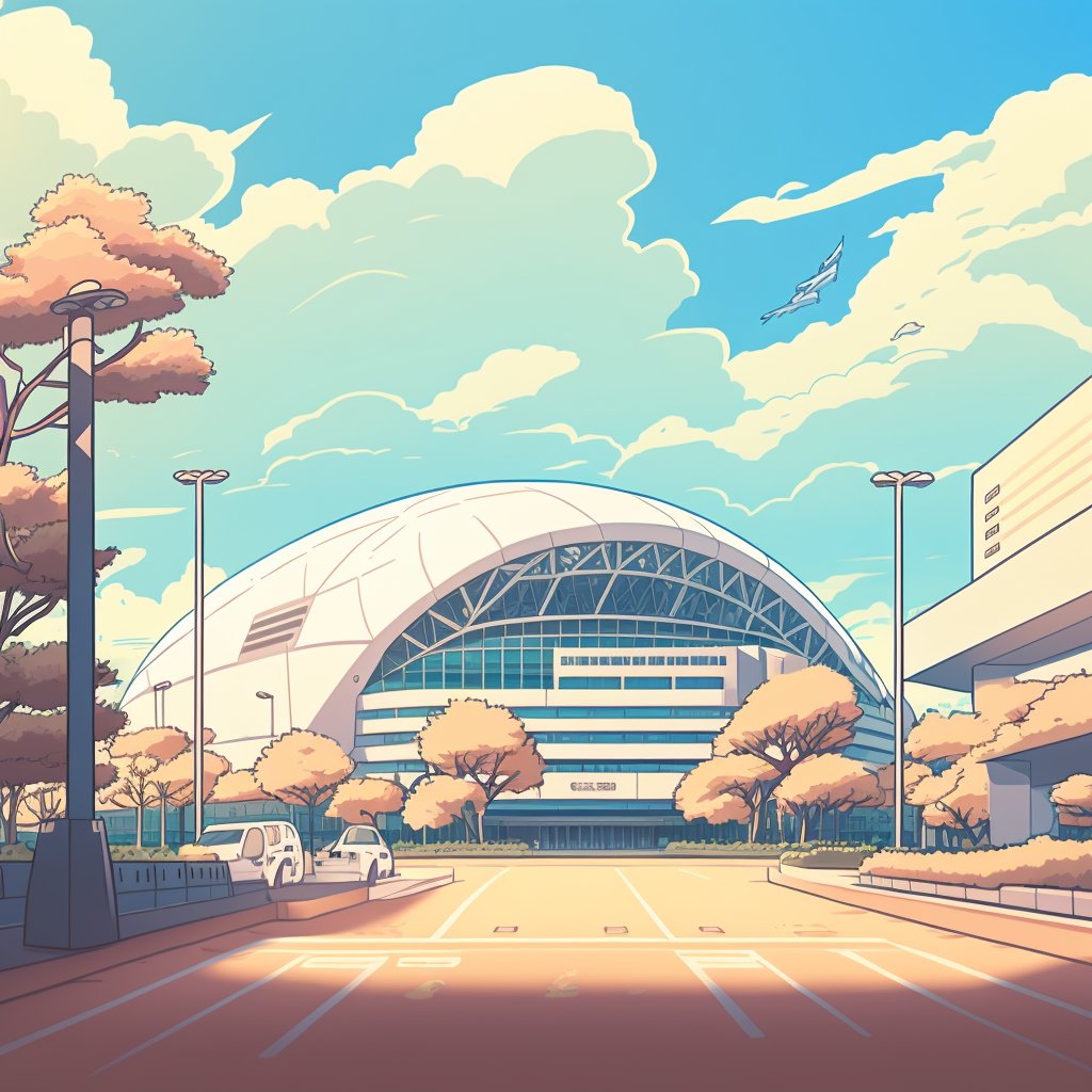 Infinite_Basket's tweet photo. Experience the beauty of basketball at the Yokohama Arena, a stunning stadium with breathtaking views of the sea.

#InfiniteBasket #NFT #nftart https://t.co/5LvHonrysC