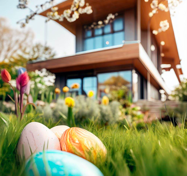 ThomasD79638521's tweet photo. 🐣 Joyeux lundi de Pâques à tous ! 🌷 Admirez ces œufs cachés dans un jardin, avec une superbe maison passive en arrière-plan 🏡♻️. Et vous, quelles sont vos traditions de Pâques ? 🌍💚 Partagez vos idées avec nous !

#Econest #Paques2023 #lundidePaques #lundi https://t.co/Xq9Fy2hWs3
