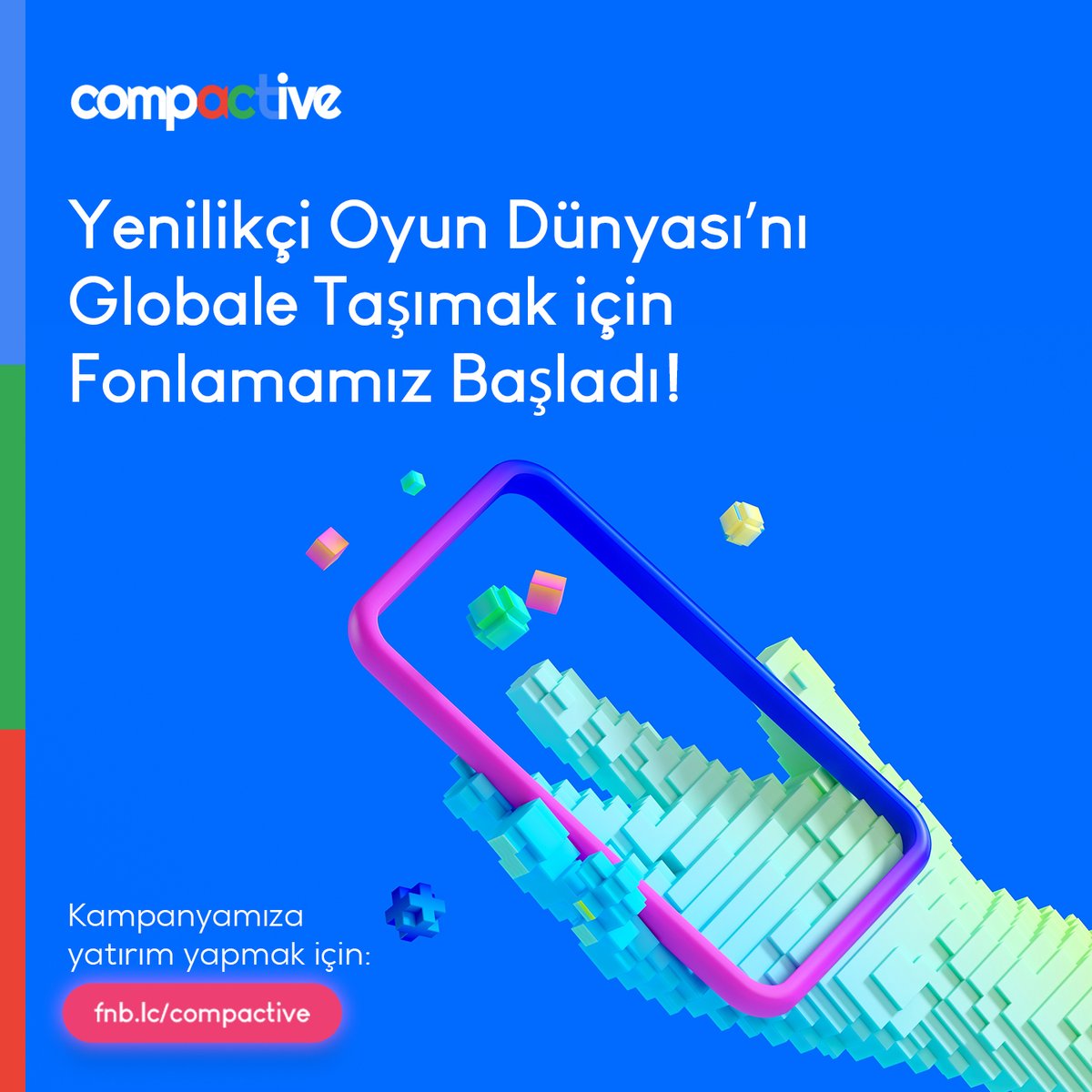 Globale doğru büyüme hedefiyle hızla ilerleyen girişimimiz Compactive için <a href="/fonbulucu/">fonbulucu</a>’da fonlamamız başladı.  Oyun teknolojilerinin geleceği için çıktığımız bu yolda sizleri de hikayemize ortak olmaya davet ediyoruz.

Yatırımcımız olmak için:👇 fnb.lc/compactive