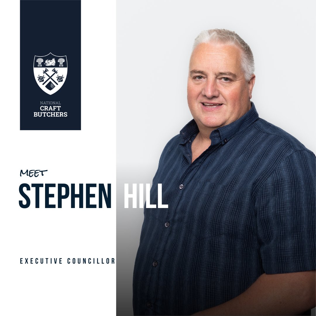 ncraftbutchers's tweet photo. Introducing our Executive Councillors. Elected to represent you and your region. 

Name: Stephen Hill
Position: Executive Councillor
Region: Wales &amp; Western

🏠 @PerrysButcher 

#NationalCraftButchers #NCB #CraftButchers #ExecutiveCouncillor #Representation https://t.co/fUTfCSdRL5