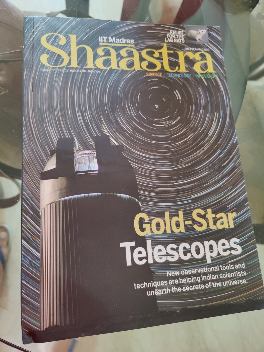 bgiddu's tweet photo. And also did some #sciencereading this weekend, with the latest issue of #Shaastra, the #science magazine reaching me last week. Couldn't put it down, such amazing stories.
@Shubawrite @iitmadras https://t.co/bVdNLXkit0