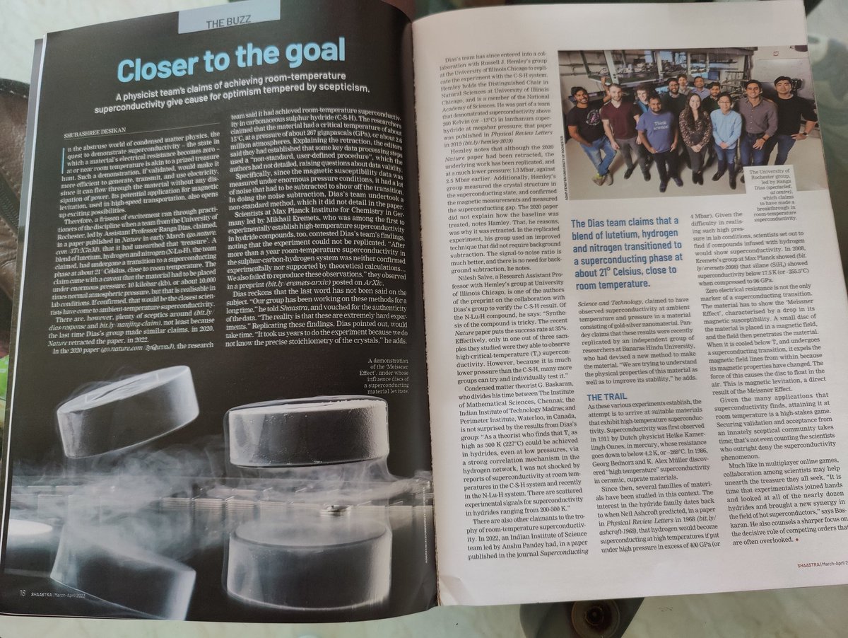 bgiddu's tweet photo. And also did some #sciencereading this weekend, with the latest issue of #Shaastra, the #science magazine reaching me last week. Couldn't put it down, such amazing stories.
@Shubawrite @iitmadras https://t.co/bVdNLXkit0