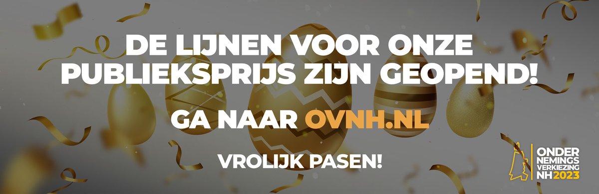 OVNH's tweet image. Het is vanaf nu mogelijk om te stemmen voor de publieksprijs. ovnh.nl/publieksprijs/

Vrolijk Pasen!