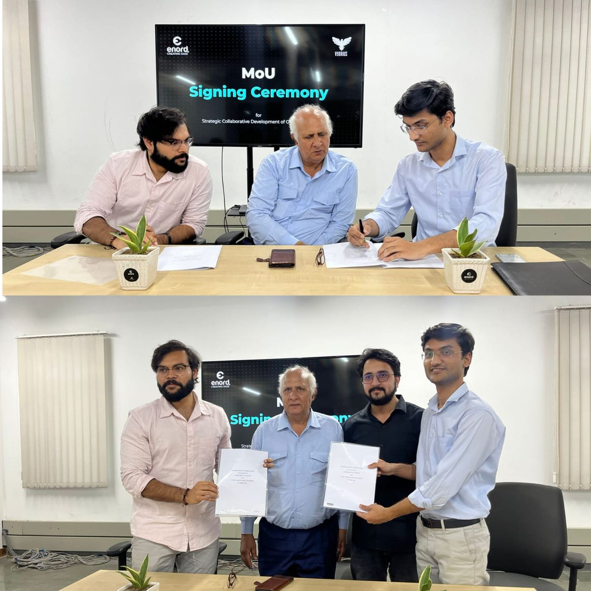 _ZainSaeed's tweet photo. @enordco signed MOU with @vyorius for Strategic Collaborative Development of GCS &amp; GTM.

 https://t.co/AcHdTK12sL https://t.co/7J1UnTd9PZ