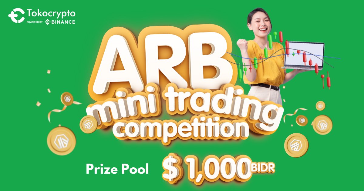 Tokocrypto's tweet photo. Tradingin tokennya, menangin hadiahnya! π€π
ARB token yang udah listing nih di Tokocrypto, cus deh daftarin UID kamu buat ikutan trading selama 10 April - 17 April 2023 & dapetin total hadiah $1000!
Klik https://t.co/Gye5Oo9IET
#tokocrypto #TradingCompetition #ARB #ARBToken https://t.co/O0gunqaXLb