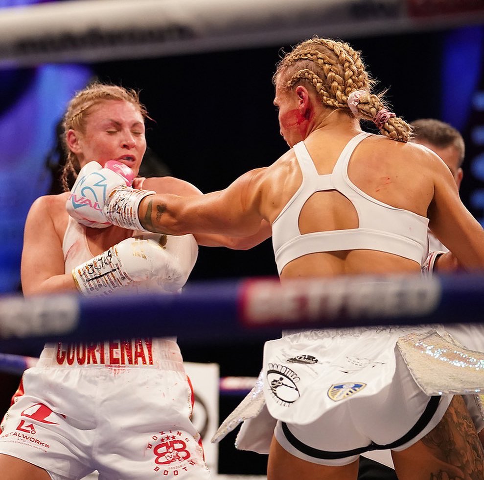 EbanieBridges's tweet photo. 2 years ago today the Blonde Bomber was introduced to the world. What a ride it has been. Thank you to everyone who believe in me before this fight and thank you for all the new love and fans who have joined the journey over the last 3 years 🙏🏼

Looking forward to running this one back soon 😉

Bridges Vs Shanny 2 - who wants it?? 

#BlondeBomber #BridgesCourtenay #FOTY #WomensBoxing #Matchroom