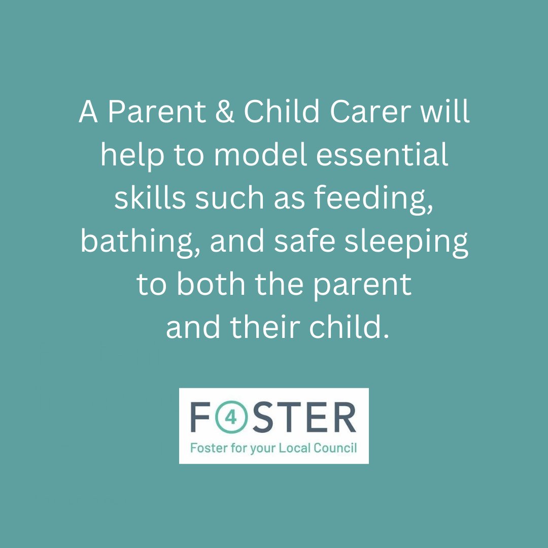 Do you have what it takes to be a Parent &amp; Child #FosterCarer? This opportunity is ideal for experienced individuals who want to help parents learn essential parenting skills.

🍼 Make a difference in a family's life and enquire today: foster4.co.uk/parent-child-f…

#foster4
