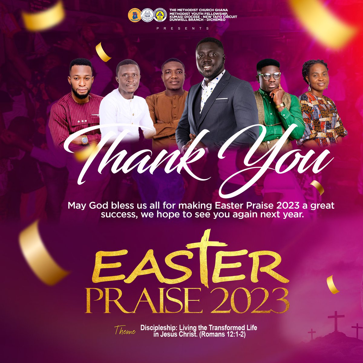 dunwellmyf's tweet photo. Easter Praise 2023 Was A Success. 

𝙒𝙚 𝙨𝙖𝙮 𝙏𝙃𝘼𝙉𝙆 𝙔𝙊𝙐 
𝙈𝙀𝙍𝘾𝙄
𝙂𝙍𝘼𝘾𝙄𝘼𝙎
𝘼𝙆𝙋𝙀
𝙔𝟯𝘿𝘼 𝙈𝙊 𝘼𝙎𝙀
𝙉𝙔𝟯 𝙔𝙄𝙒𝘼𝙇𝘼𝘿)𝙉 https://t.co/4OC0CaShMI