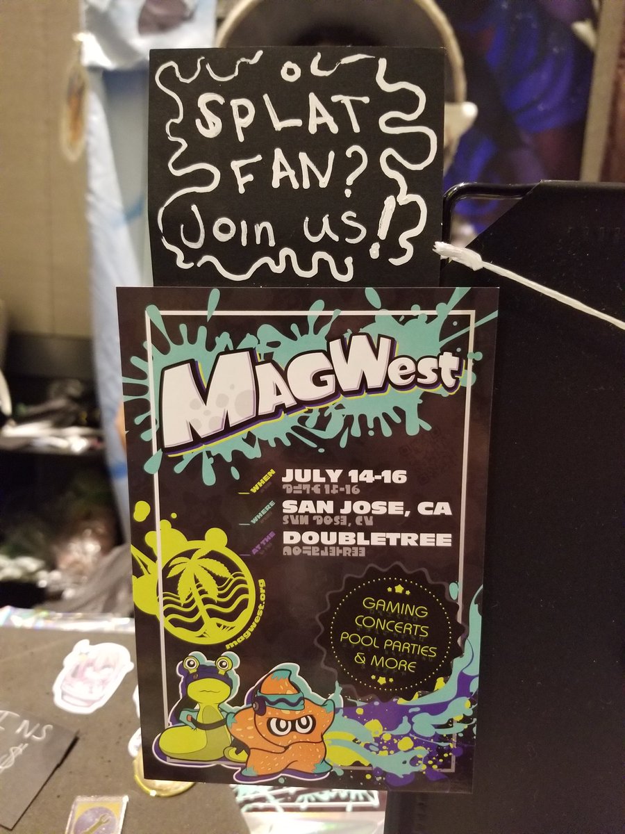 See you at MAGWest(?) 👀

Saw this at the table of @RadicalWeegee/@RetroVirusWitch and the SPLAT theme is VERY enticing.

Looking to check it out if even just for a day with a +1 that's visiting during that time! #BABS2023 #BABSCon2023 #BABSCon