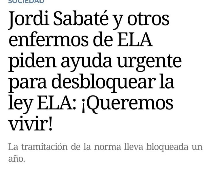 Seguimos dando voz desde <a href="/VSolidarias2022/">VOCES SOLIDARIAS</a> a los enfermos de ELA.
#DesbloqueoLeyELA
#DesbloqueoLeyELA