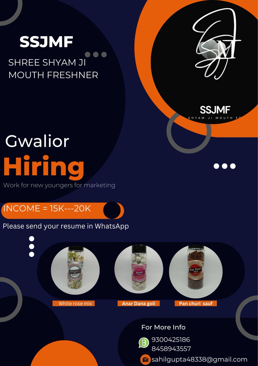 Hiring in gwalior #Gwalior #jobindia #SuccessionHBO