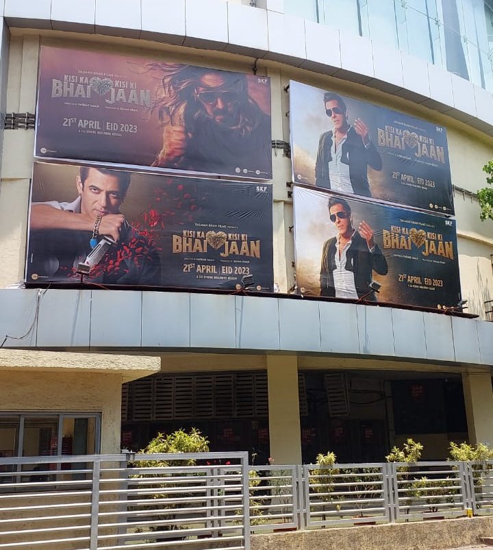 AweshDarbar's tweet photo. 5 hours just to comming posters❣️😎 @BeingSalmanKhan #KisiKaBhaiKisiKiJaanTrailer https://t.co/YYXDRbe0BU