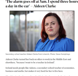 TUI member Aideen Clarke on the realities of the accommodation crisis in today's Irish Independent #TUI23 tinyurl.com/2yxbhrjk