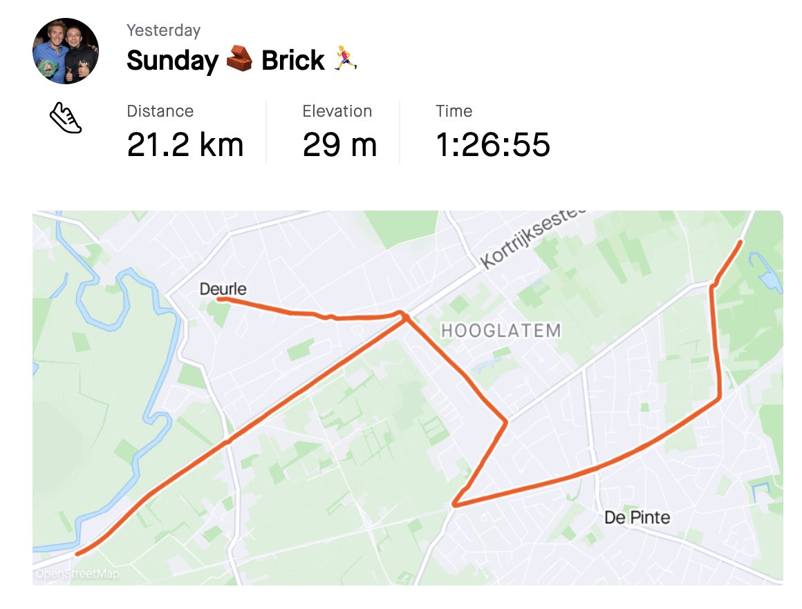 Nobody: “Might go for a 20km run after finishing #ParisRoubaix”

Cam Wurf: “Hold my bike!”