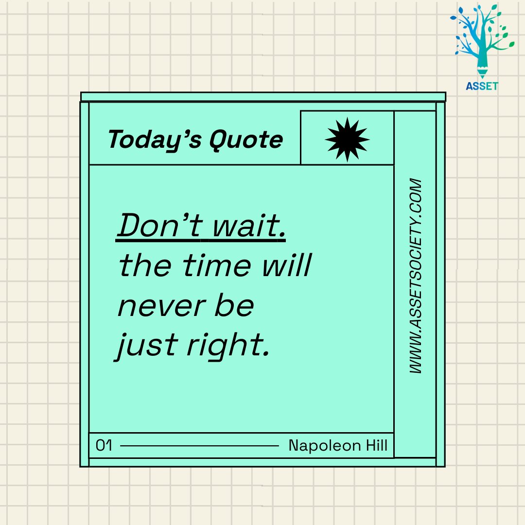 Asset_society's tweet photo. 🥰✨Monday thought of the day
#monday #mondayvibes #mondaymotivational #motivational #quotes #thoughtoftheday #thoughts #bestday #best #think #positive #time #neverright #asset #chennai #bangalore 
For more check @ASSETSociety https://t.co/MrvGCrIZZm