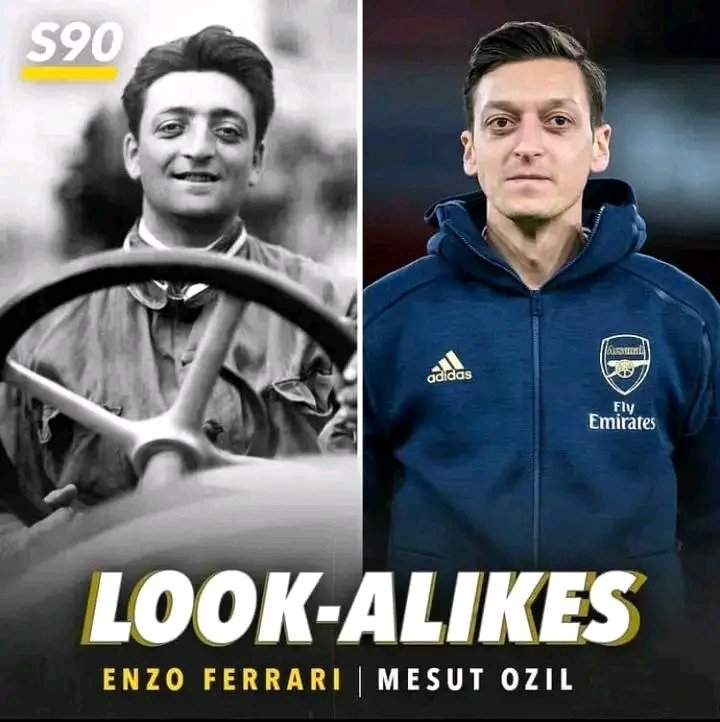 semelhança entre enzo ferari e ozil