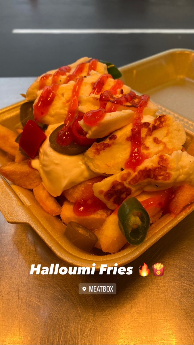 MeatBoxNI's tweet photo. Happy Easter everyone! Traffic is a bit mad around the Ports this Bank Hol Weekend by the looks of it but Castlerock is all go 😃🔥 We are open 12-8pm Easter Monday 🍟🍔 Have you tried our new Halloumi Fries yet? https://t.co/hWW9mDcapM