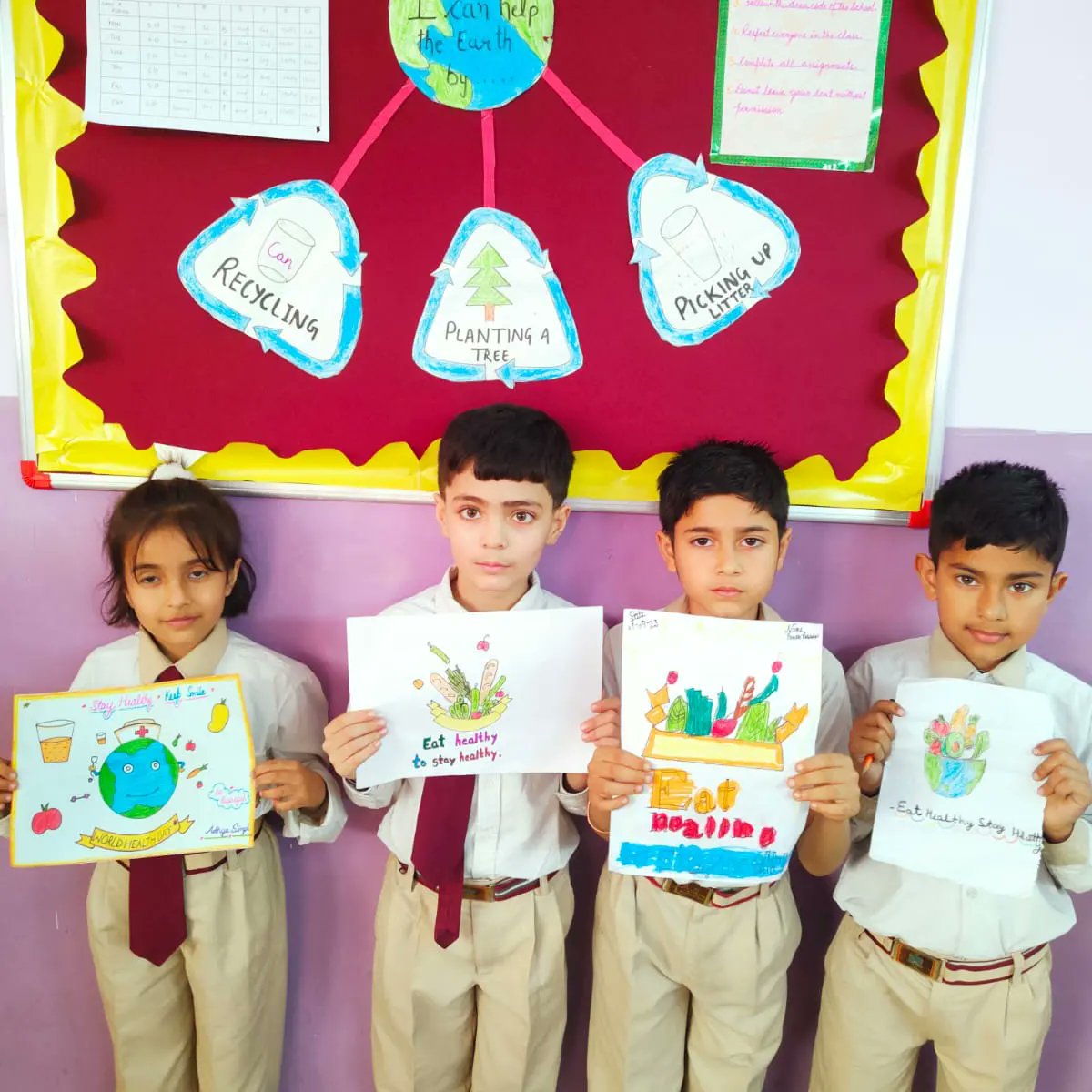 EatRight_Jammu's tweet photo. Students of JK Montessorie British School, Talab Tillo, Jammu participated in #eatrightinitiative 

#eatrightjammu #eatrightindia #jammusmartcitylimited #jammu #fssai #foodfortification #sustainablefood #healthyeating #healthyindia #swasthabharat #Malnutrition #FortifiedFood https://t.co/1SB8TINgJX