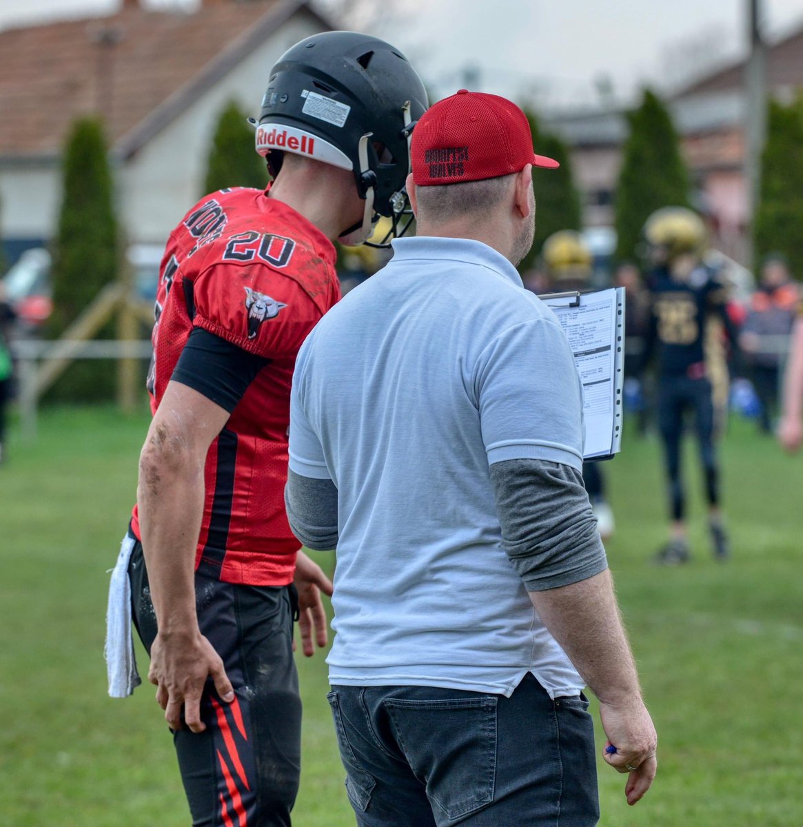 Francesco23's tweet image. Jó móka az offense playhívás ☺️ @BudapestWolves #WolvesFootball 🐺🏈