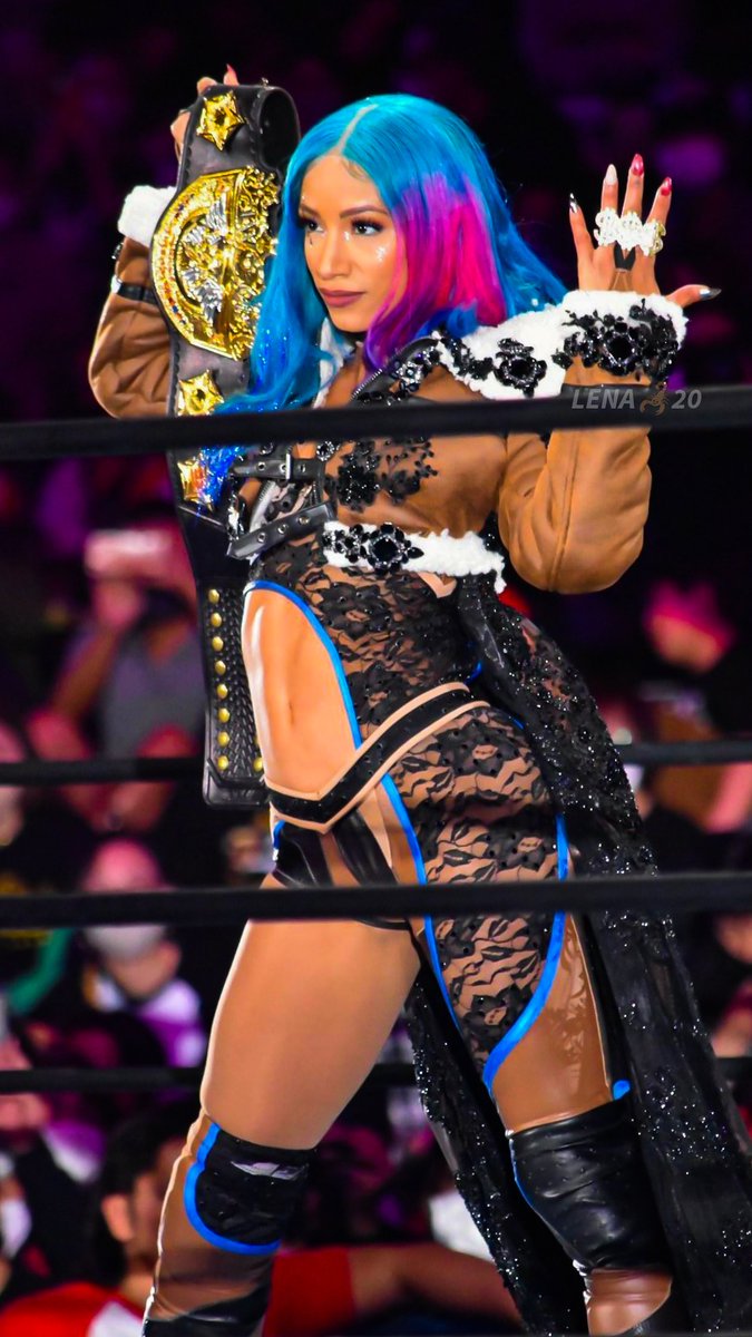 #MercedesMoné entrance that Captivated everyone. It was the Aura that I expected🤩😌✨👑🐐🔥💙 #SAKURAGENESIS2023両国国技館大会 #IWGPWomensChampion 🏆