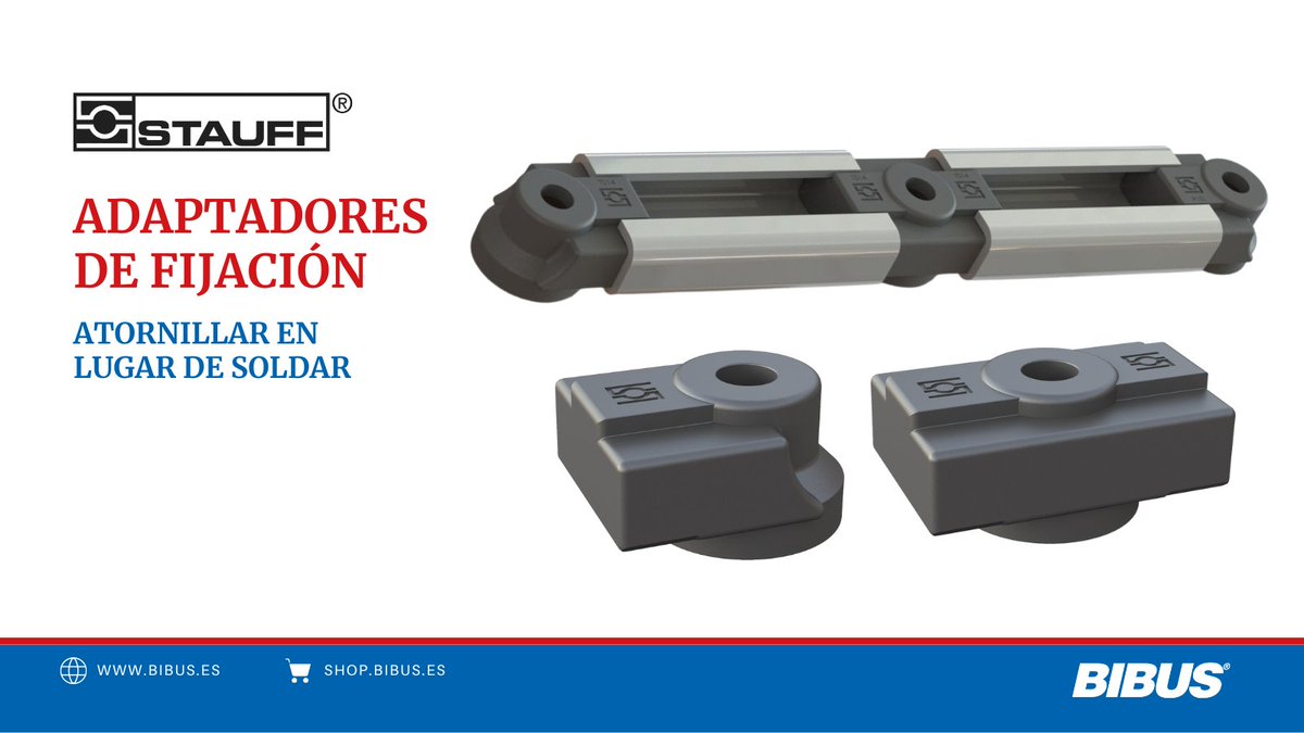 🔩 Atornillar en lugar de soldar. Los adaptadores de fijación permiten una instalación más sencilla de los raíles de montaje para las abrazaderas STAUFF, y también reducen el riesgo de corrosión.  
¡Contáctanos! 📧 info@bibus.es ☎ 986 247 286

👉 bit.ly/3XEb72V